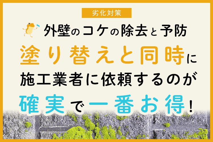 コケ 取り 外壁 外壁の汚れの落とし方｜汚れの原因・種類・防止