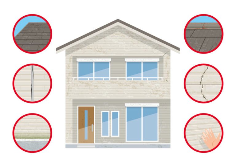 外壁に劣化症状が発生について