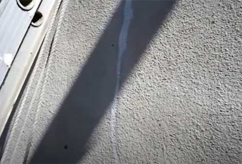 コーキング注入工法の完了状態