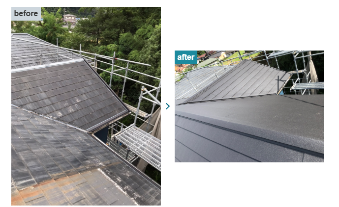 遮熱も考慮した屋根カバー工法の事例について