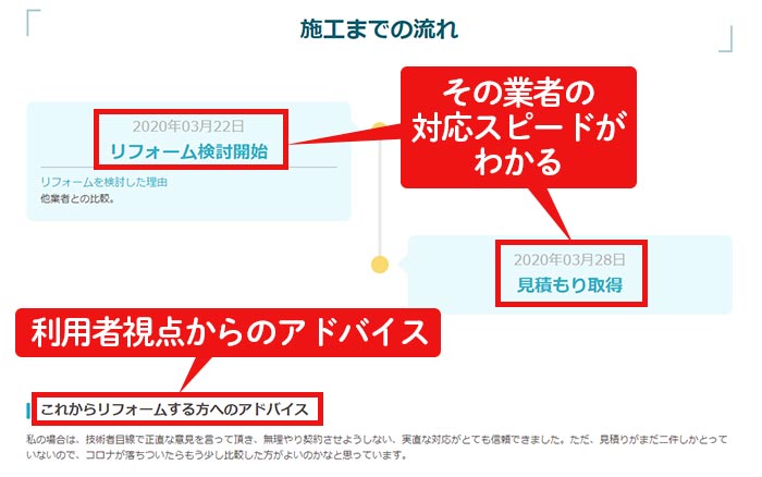 ヌリカエの口コミ表示例2