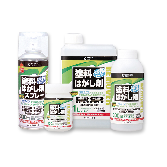 水性タイプ塗料はがし剤について