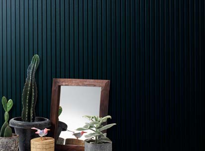 ライン柄の窯業系サイディング