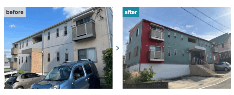 ガルバリウム_アパート.