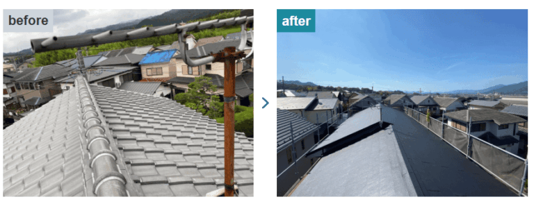 金属サイディング（ガルバリウム）の施工事例