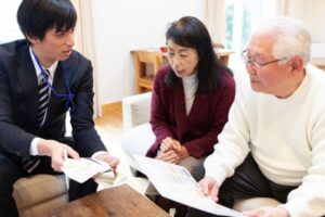 訪問販売の様子