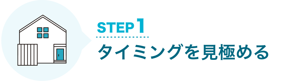 STEP1 タイミングを見極める