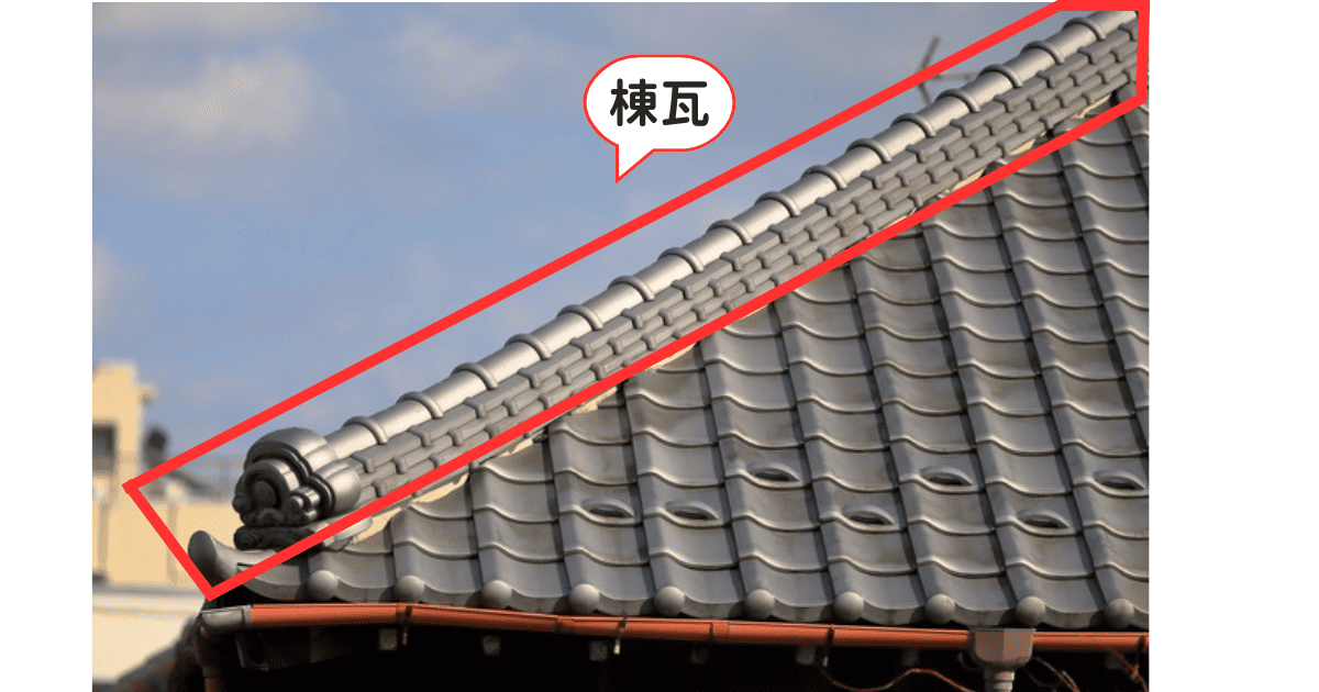 棟瓦の写真