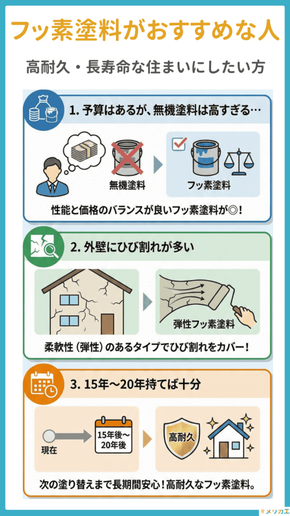 フッ素塗料がおすすめな人