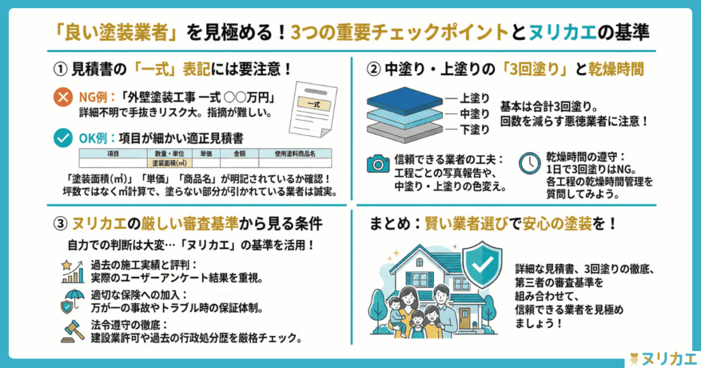 優良業者を見極めるポイント