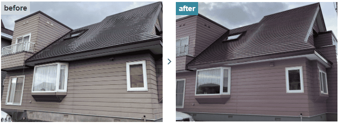 築30年でさびが目立つ外壁を張り替えた事例